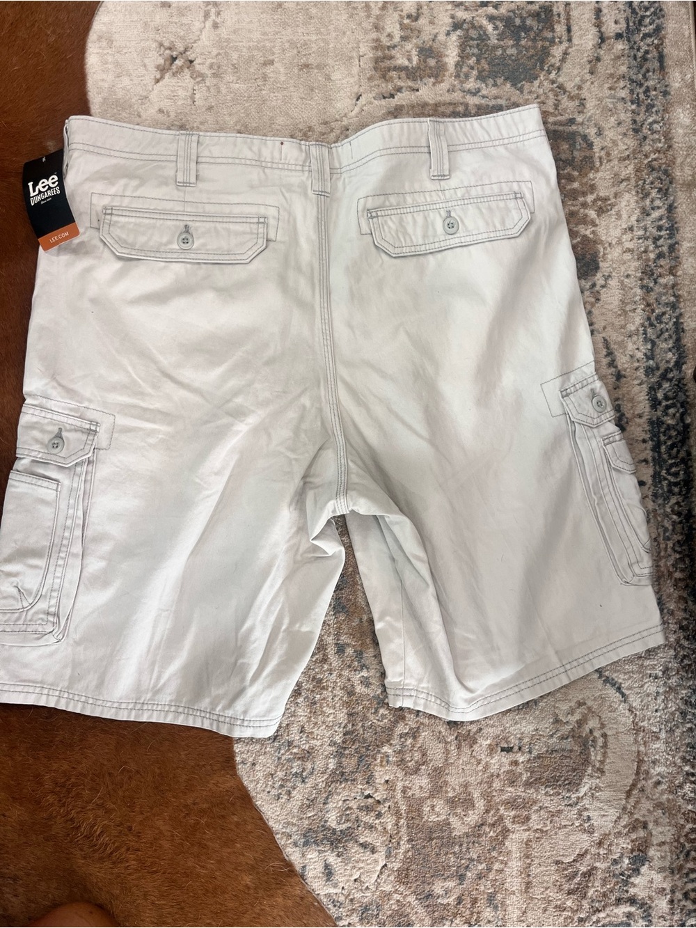 NWT Men's Lee Dungarees Size 42 Wyoming Cargo Shorts Cadet Gray - Picture 10 of 10